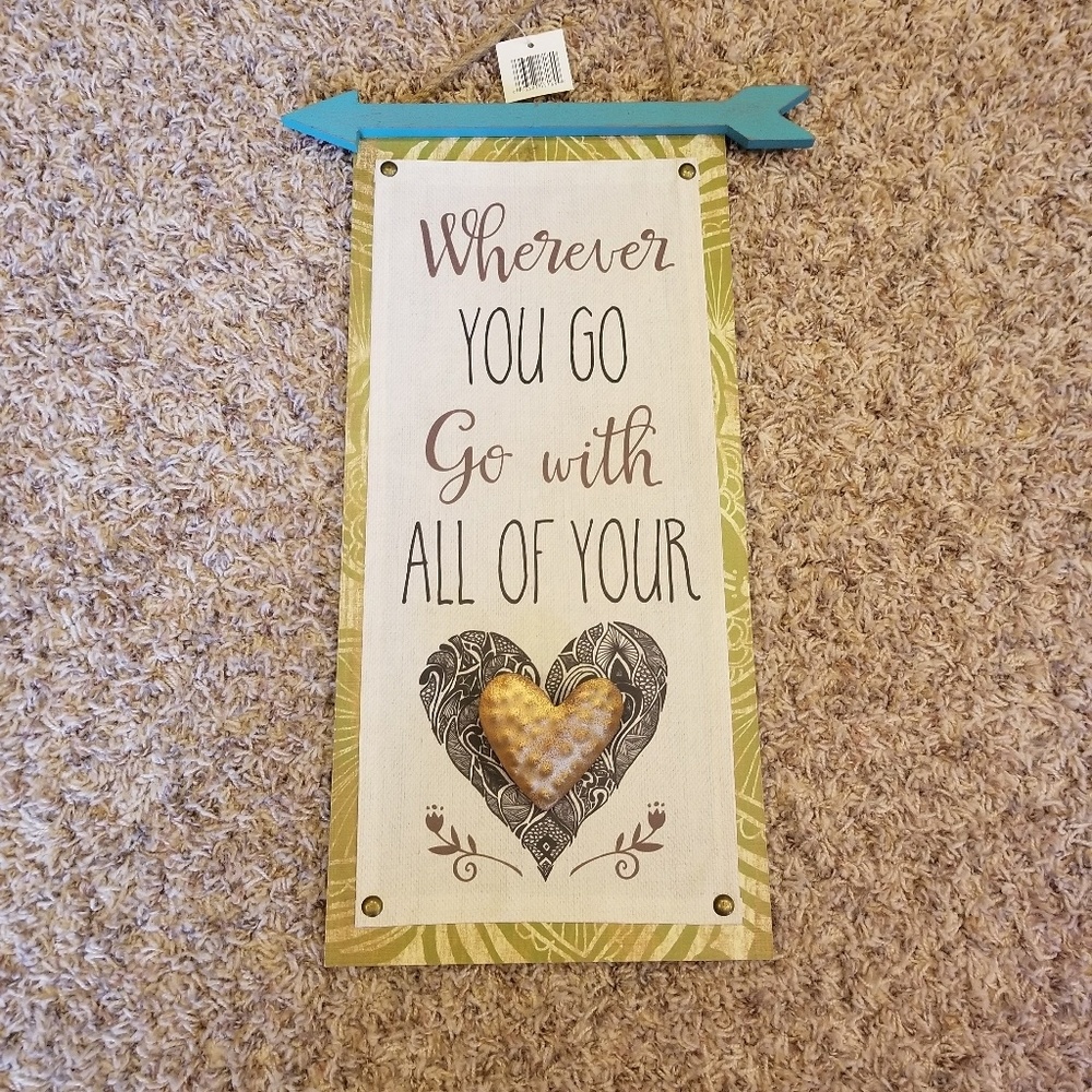 Cute wooden 18" x 8" Wall Decor